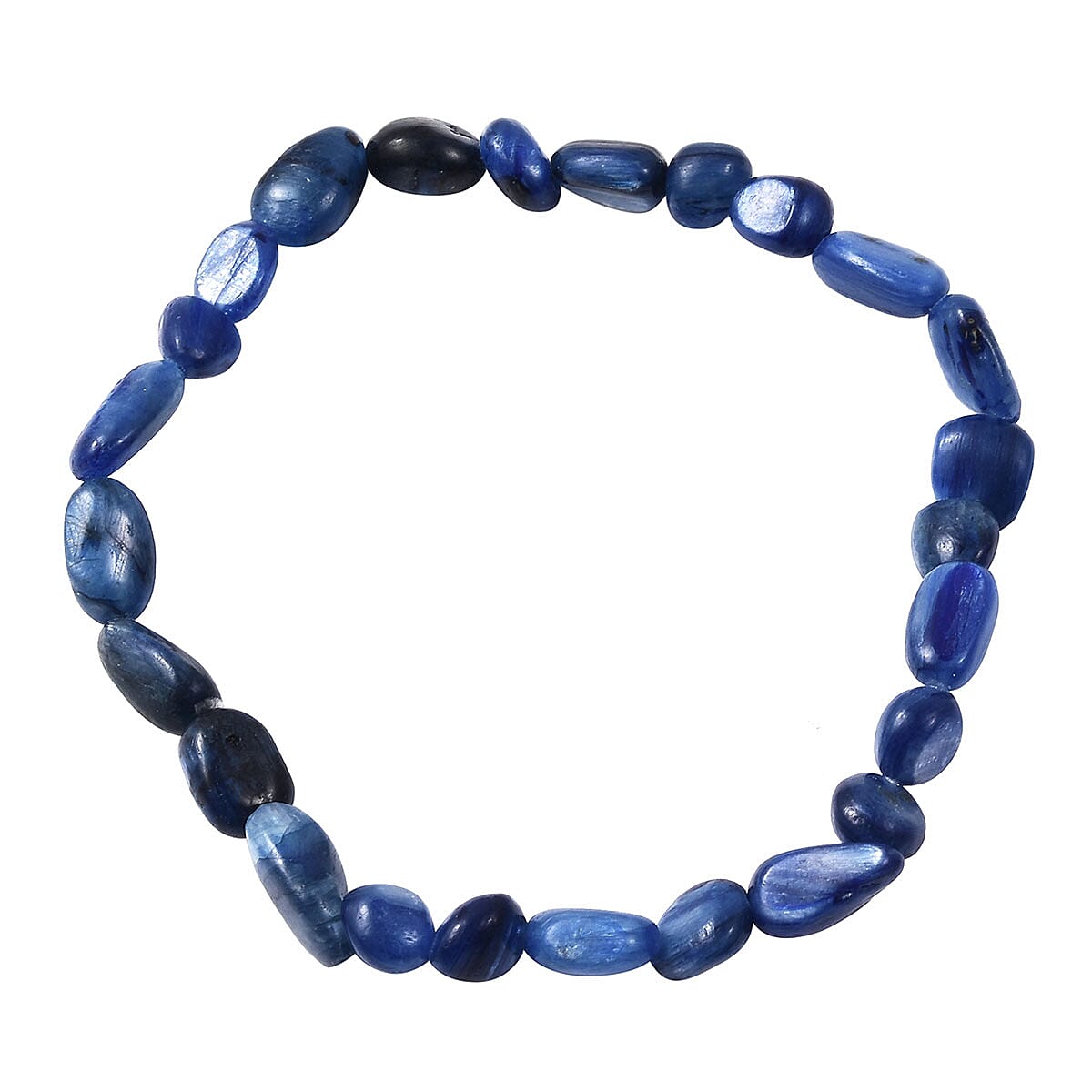 Kyanite Bead Stretch Bracelet 53.00 ctw