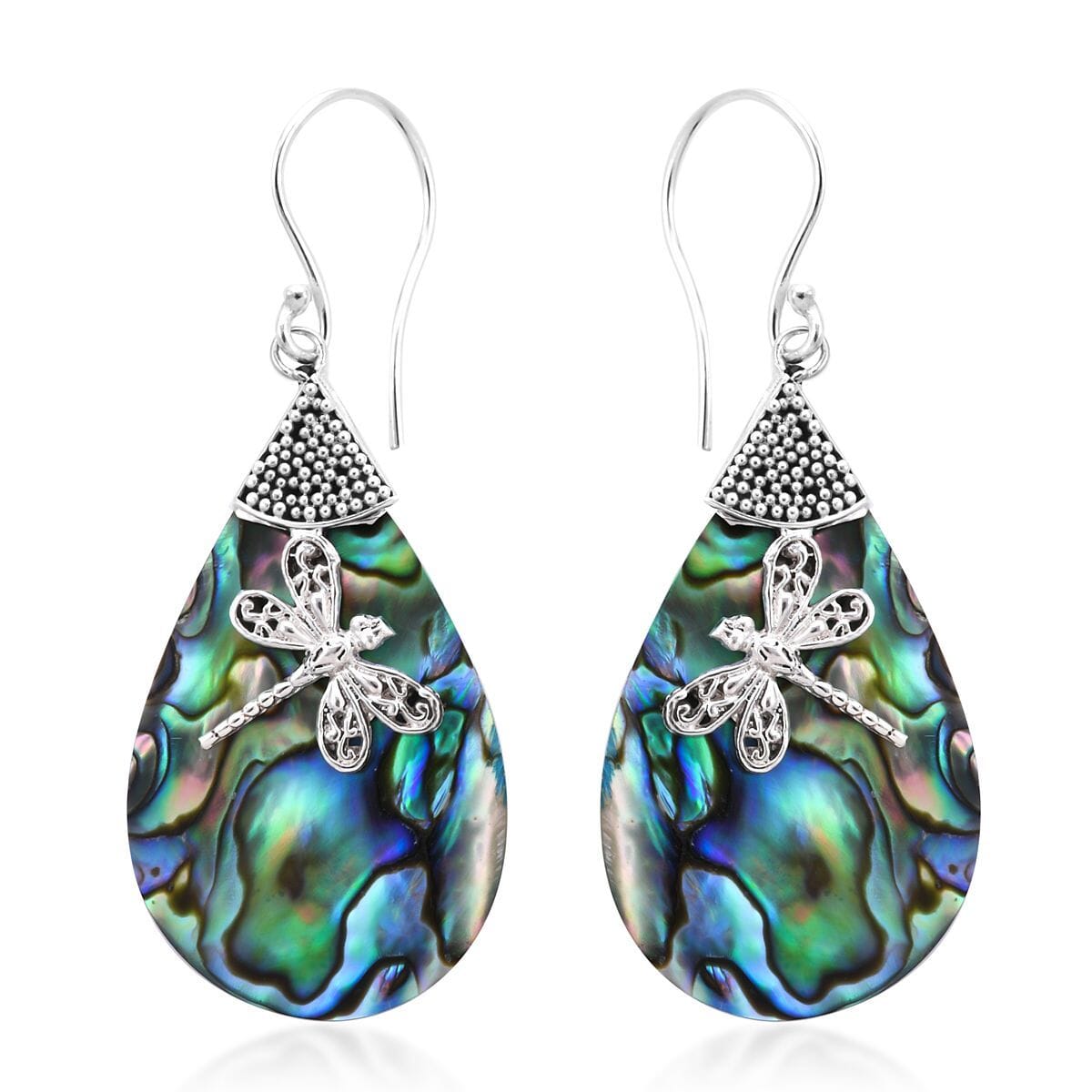 Abalone Shell Earrings in Sterling Silver image number 0