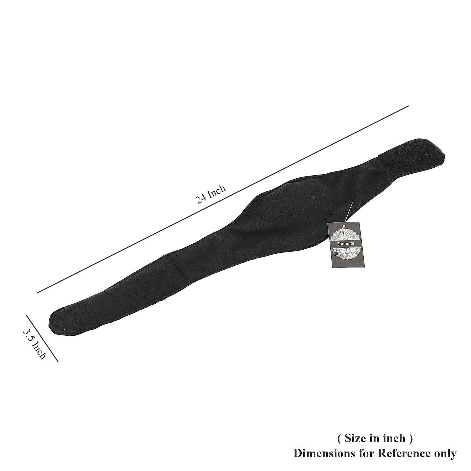 Black Natural Shungite Multi Purpose Neck Pad (Polyester)