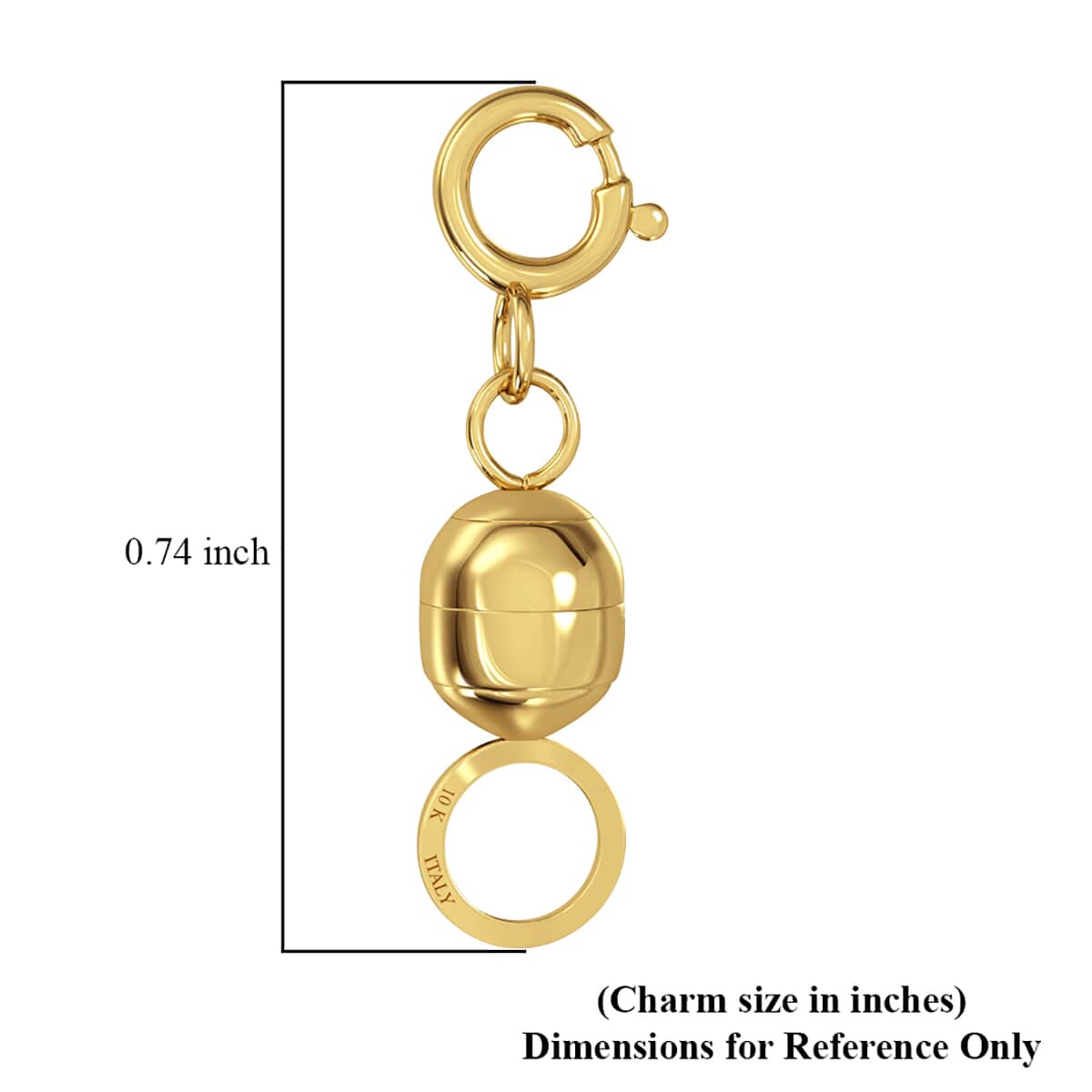 Maestro Gold Collection Italian 10K Yellow Gold Magnetic Clasp 0.30 Grams image number 2