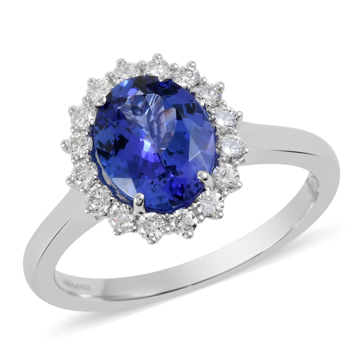 Rhapsody 3.60 ctw AAAA Tanzanite and Diamond E-F VS Ring in 950 Platinum 6.88 Grams (Size 8) image number 0