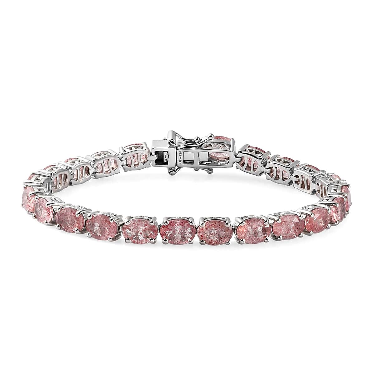 Tanzanian Natronite 17.25 ctw Tennis Bracelet in Platinum Over Sterling Silver (6.50 In) image number 0