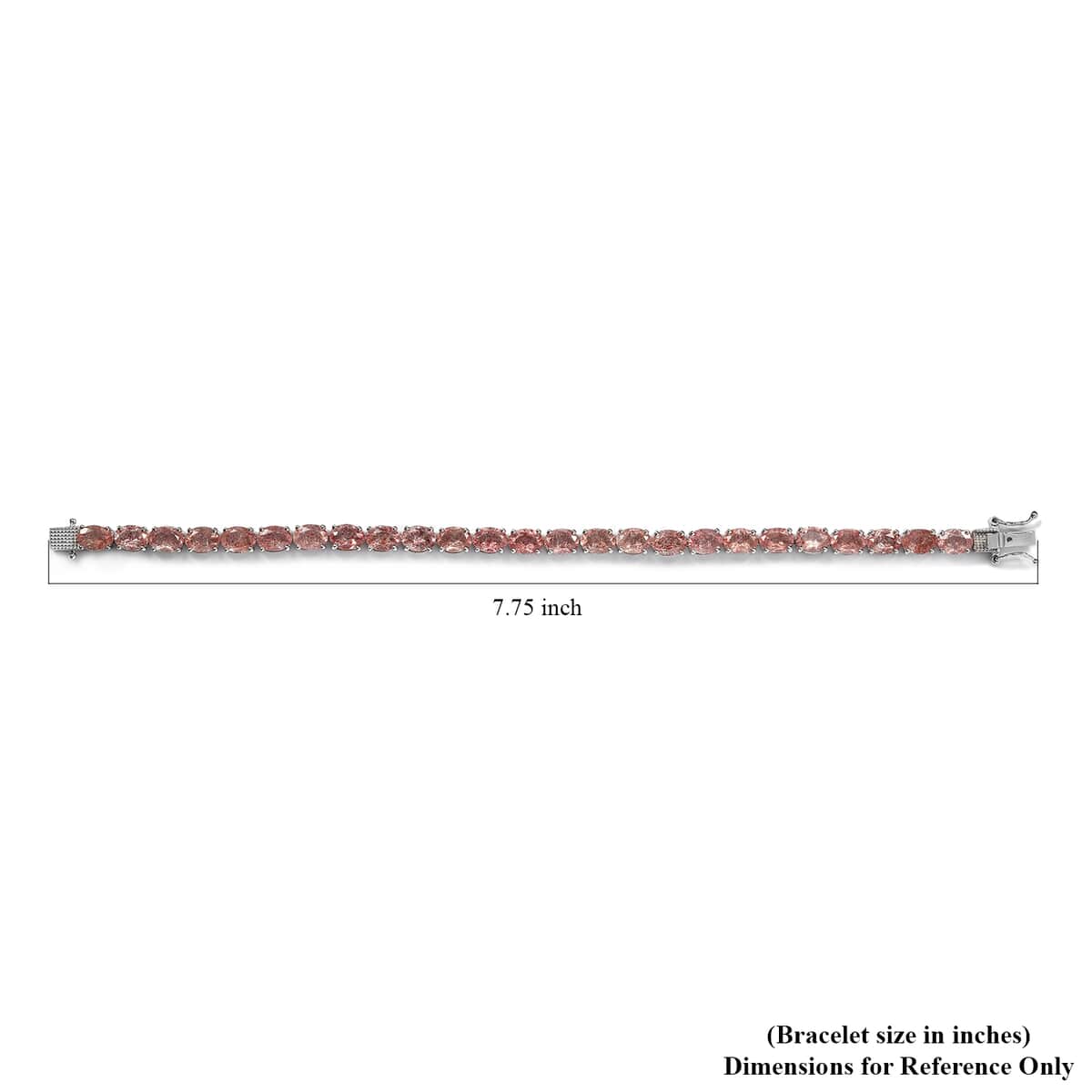 Tanzanian Natronite 19.50 ctw Bracelet in Platinum Over Sterling Silver, Silver Tennis Bracelet (7.25 In) image number 4