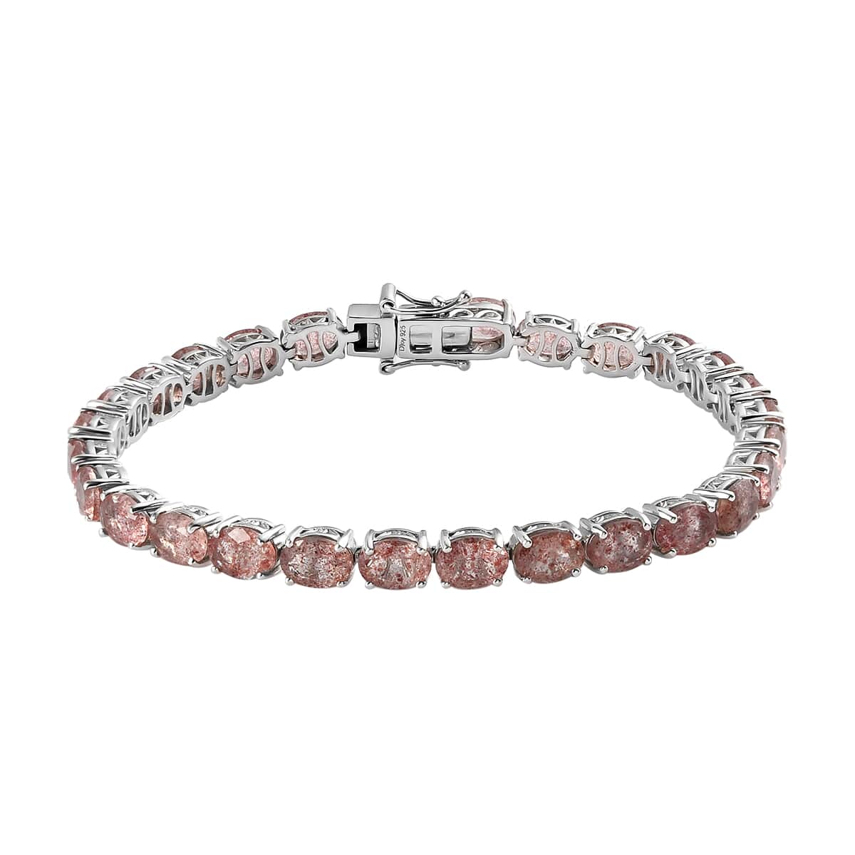 Tanzanian Natronite 21.00 ctw Bracelet in Platinum Over Sterling Silver (8.00 In), Tennis Bracelet, Silver Bracelet image number 0