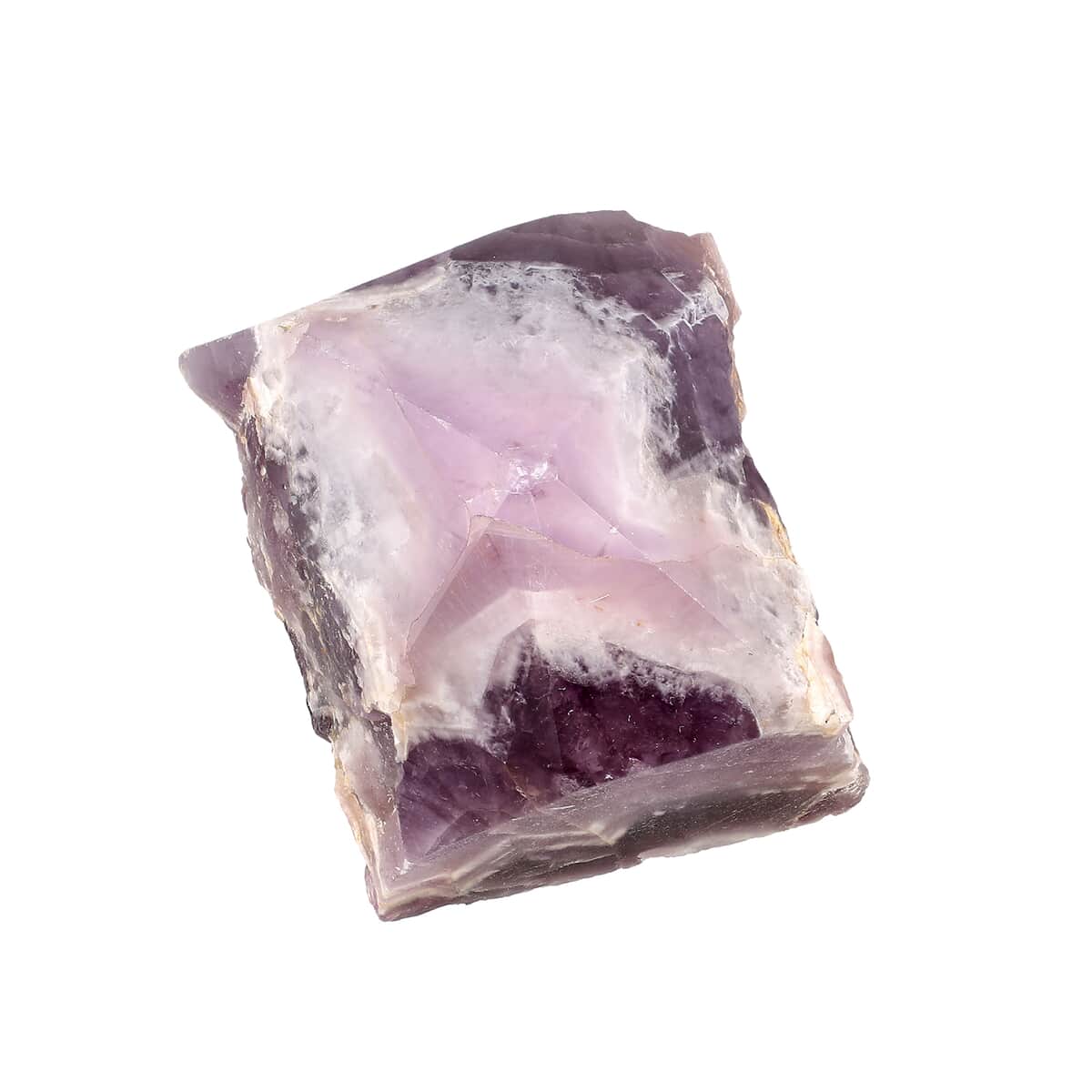 Crystal Heart Empowerment Amethyst Gemstone with Velvet Pouch (1250ctw, Size: 2-3 Inches)  image number 3