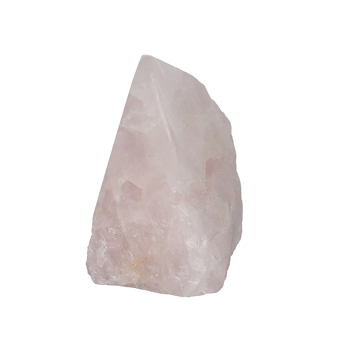 Crystal Heart Empowerment Rose Quartz Gemstone with Velvet Pouch (1250ctw, Size: 2-3 Inch) image number 2