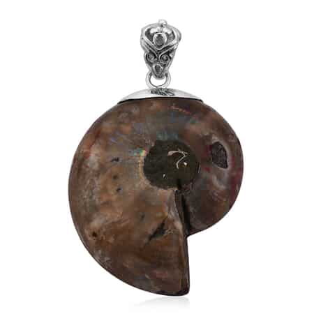 Bali Legacy Ammonite and Sponge Coral Pendant in Sterling Silver image number 4