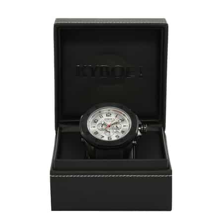 Kyboe Troop Japanese Movement 55mm Watch in ION Plated Black Stainless Steel with Black Silicone Band image number 4