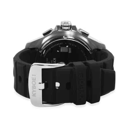 KYBOE Troop Japanese Movement 55mm Watch in ION Plated RG Stainless Steel with Black Silicone Band image number 3