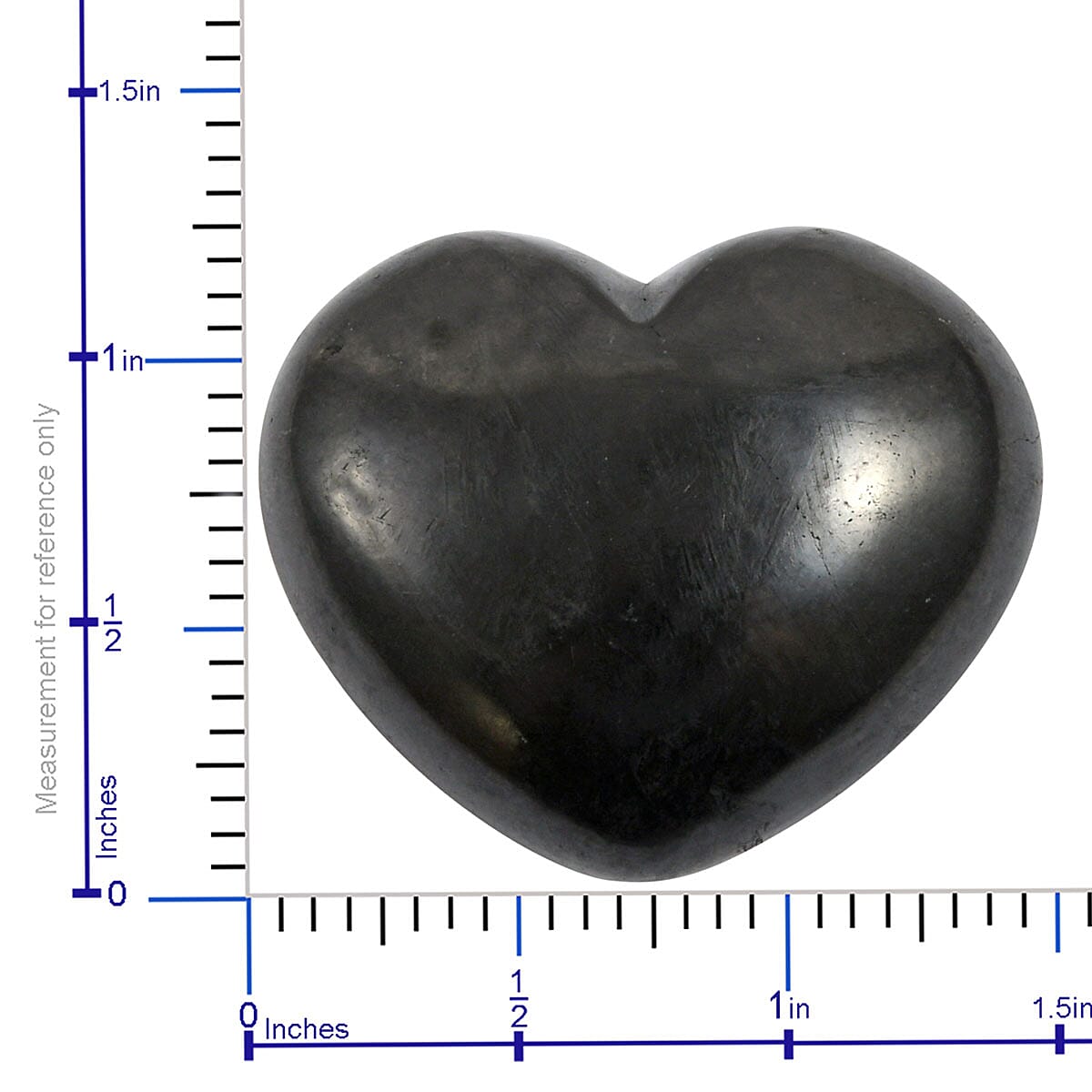 Shungite Heart (1.25 in) 24.10 ctw image number 2