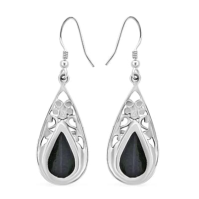 Abalone Shell Floral Drop Earrings in Sterling Silver, Beach Fashion Jewelry, Birthday Gift For Her