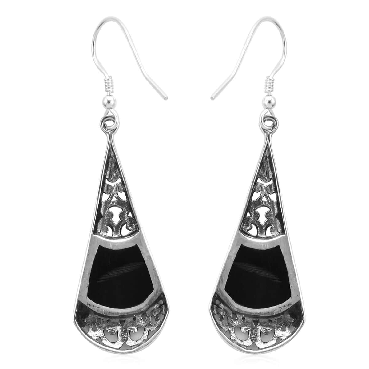 Abalone Shell Drop Earrings For Women in Sterling Silver, Beach Fashion Jewelry image number 6