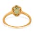 Iliana 18K Yellow Gold AAA Kagem Zambian Emerald and G-H SI Diamond Halo Ring (Size 6.0) 1.40 ctw image number 3