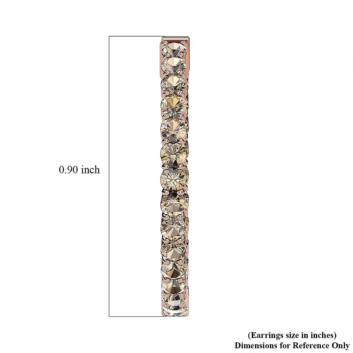 Luxoro 10K Rose Gold Natural Champagne Diamond 2.00 ctw Earrings, Diamond Hoops, Diamond Gold Studs image number 6