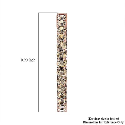 Luxoro 10K Rose Gold Natural Champagne Diamond 2.00 ctw Earrings, Diamond Hoops, Diamond Gold Studs