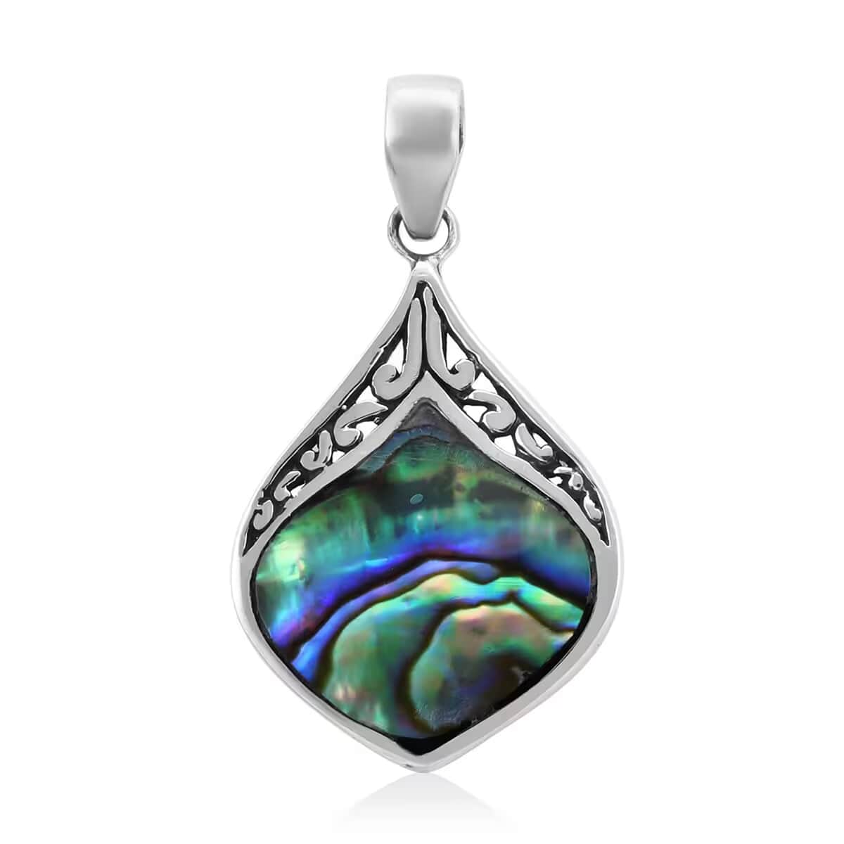 Abalone Shell Pendant in Sterling Silver, Fashion Silver Jewelry image number 0