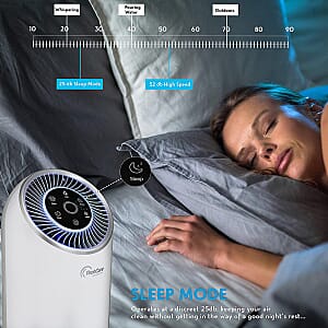 Closeout TechCare Air Purifier with True HEPA Filter Eliminates Odors, Dust, Mold, Pet Dander, Smoke, Pollen, Germs & Allergens, Best Air Purifier for Home, Air Cleaner, HEPA Air Purifier