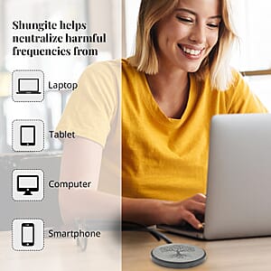 Shungite Tree of Life Round Tile 10cm Approx. 938.00 ctw