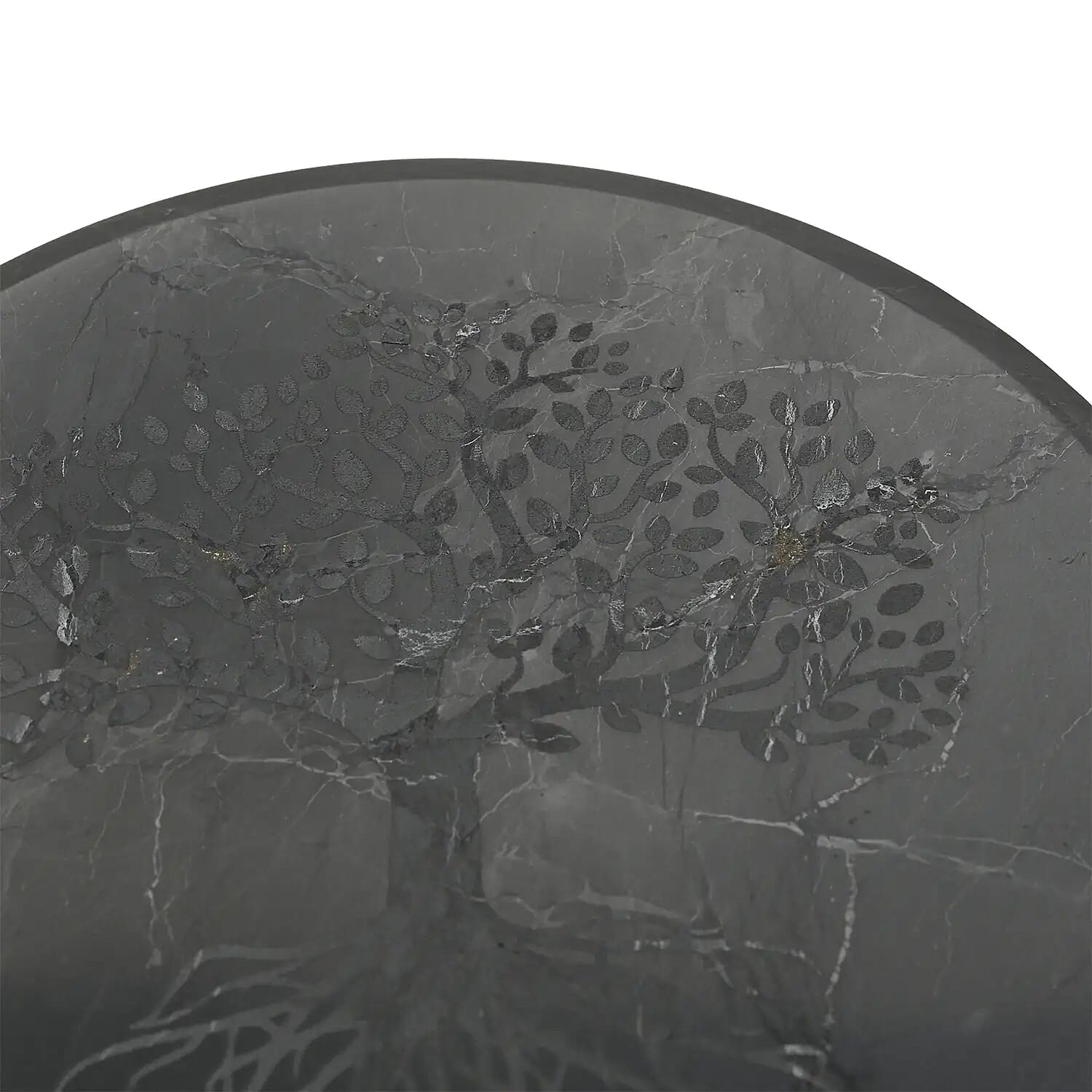 Shungite Tree of Life Round Tile 10cm Approx. 938.00 ctw