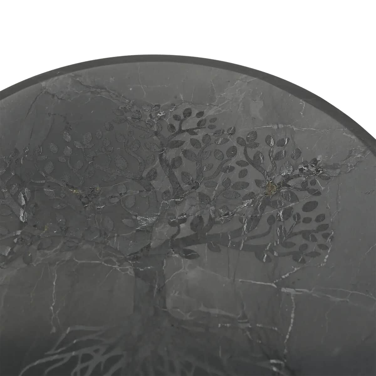 Shungite Tree of Life Round Tile 10cm Approx. 938.00 ctw image number 5