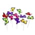 Set of 12 Multi Color Butterfly Windmill image number 0
