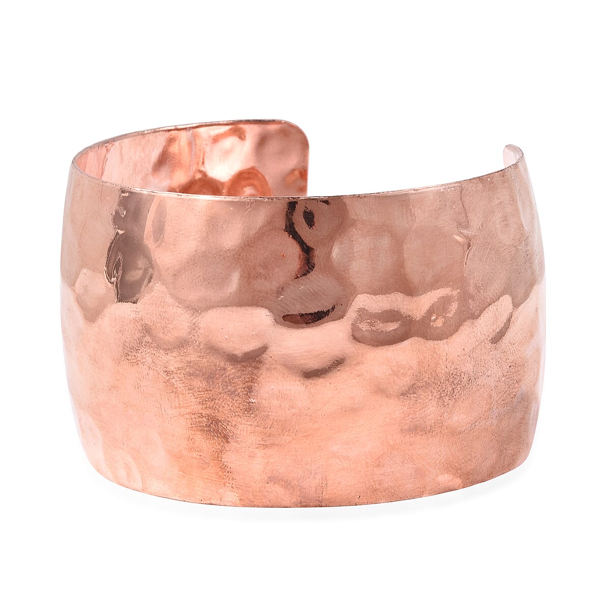 Hammered Cuff Bracelet (7 in) in Rosetone image number 2