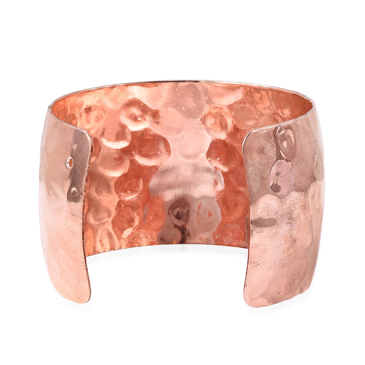 Hammered Cuff Bracelet (7 in) in Rosetone image number 3