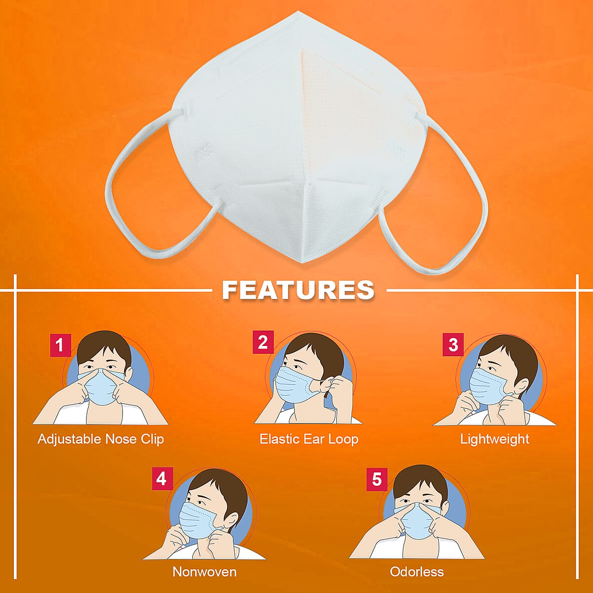 KN95 Face Mask (Non-Returnable) image number 3