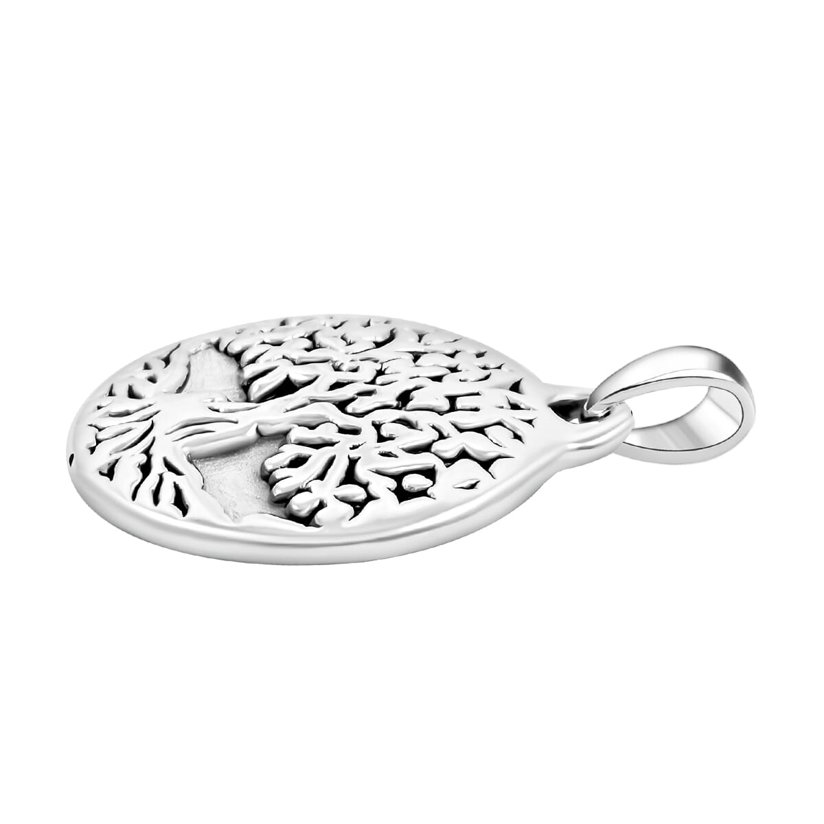 Sterling Silver Tree of Life Pendant 4.79 Grams image number 2