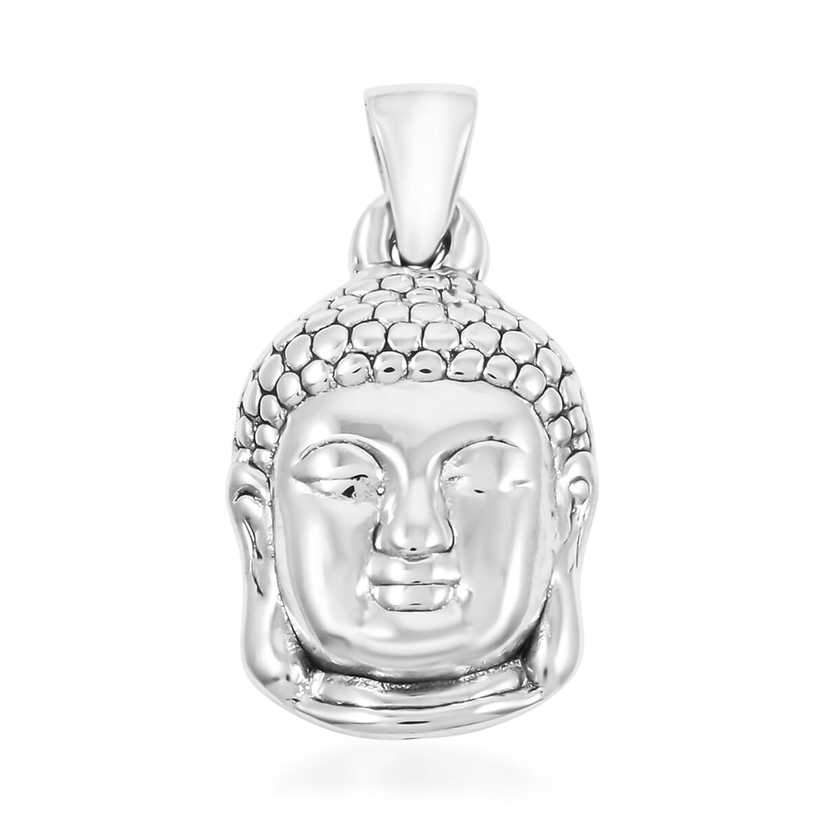 Buddha Pendant without Chain in Sterling Silver 2 Grams image number 0