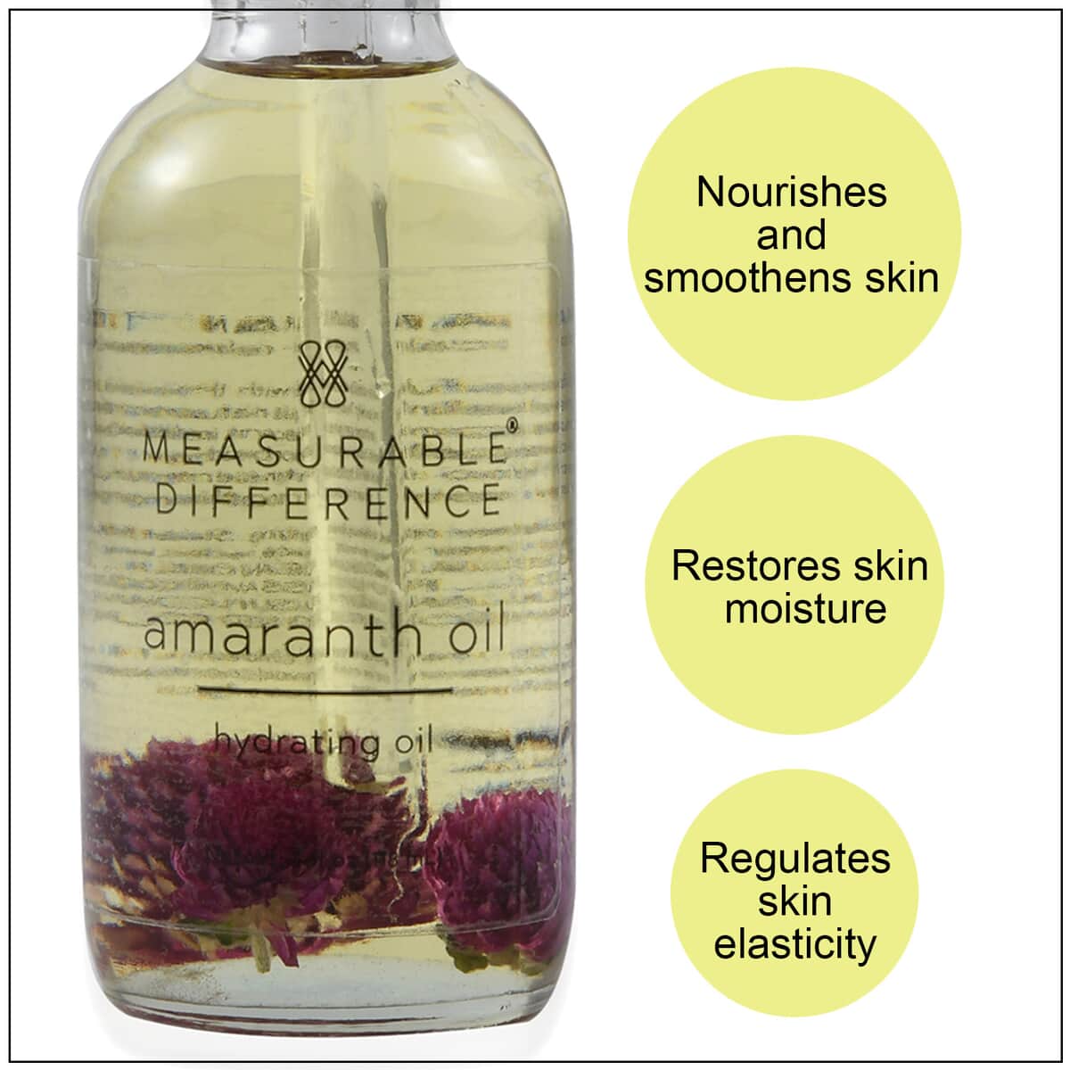 MEASURABLE DIFFERENCE Amaranth Hydrating Body Oil 4 fl oz (Made in USA) image number 2