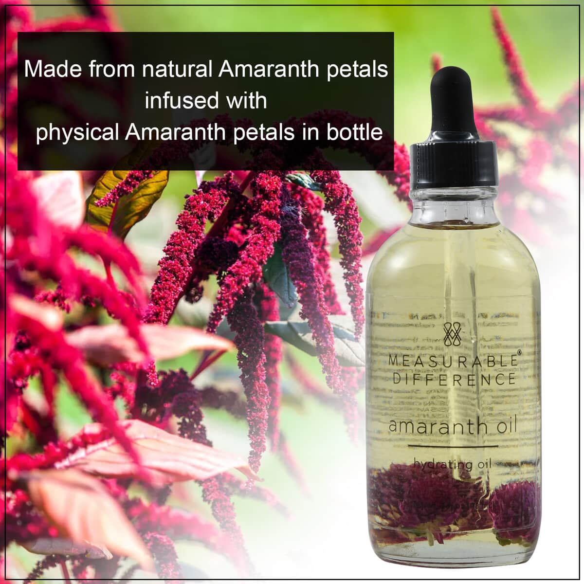 MEASURABLE DIFFERENCE Amaranth Hydrating Body Oil 4 fl oz (Made in USA) image number 3