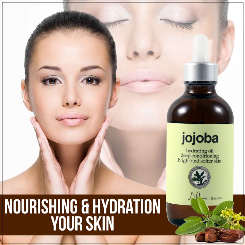 Natrave Jojoba Blend Hydrating Body Oil 4oz (Made in USA)