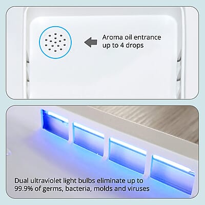 White Multi-Function Portable UV Light Sterilizer Box with USB Cable