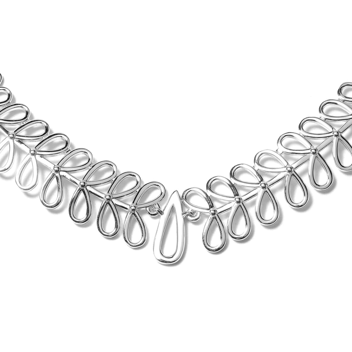 LucyQ Spinning Seed Collection Rhodium Over Sterling Silver Necklace (20 Inches) (40 g) image number 1