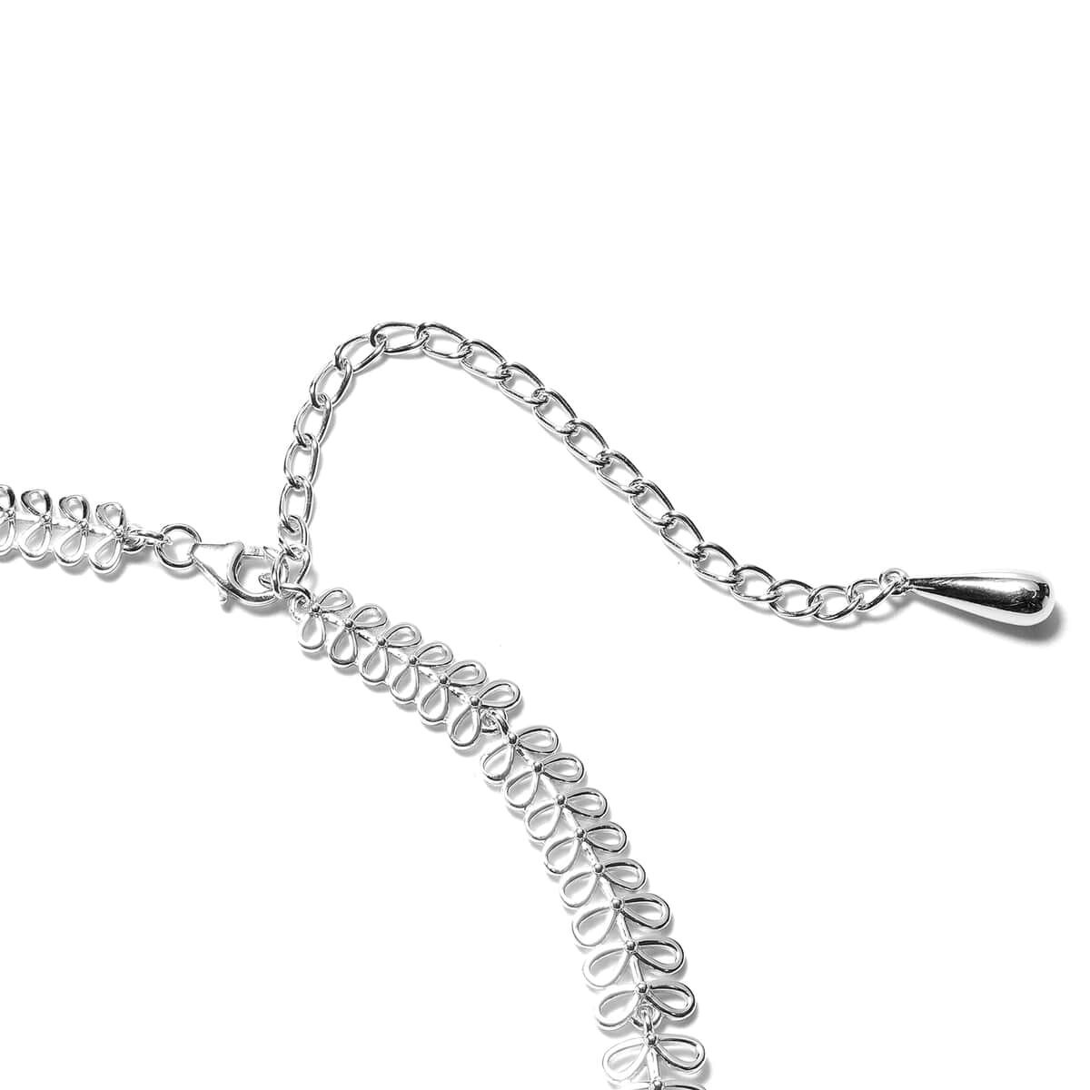 LucyQ Spinning Seed Collection Rhodium Over Sterling Silver Necklace (20 Inches) (40 g) image number 2