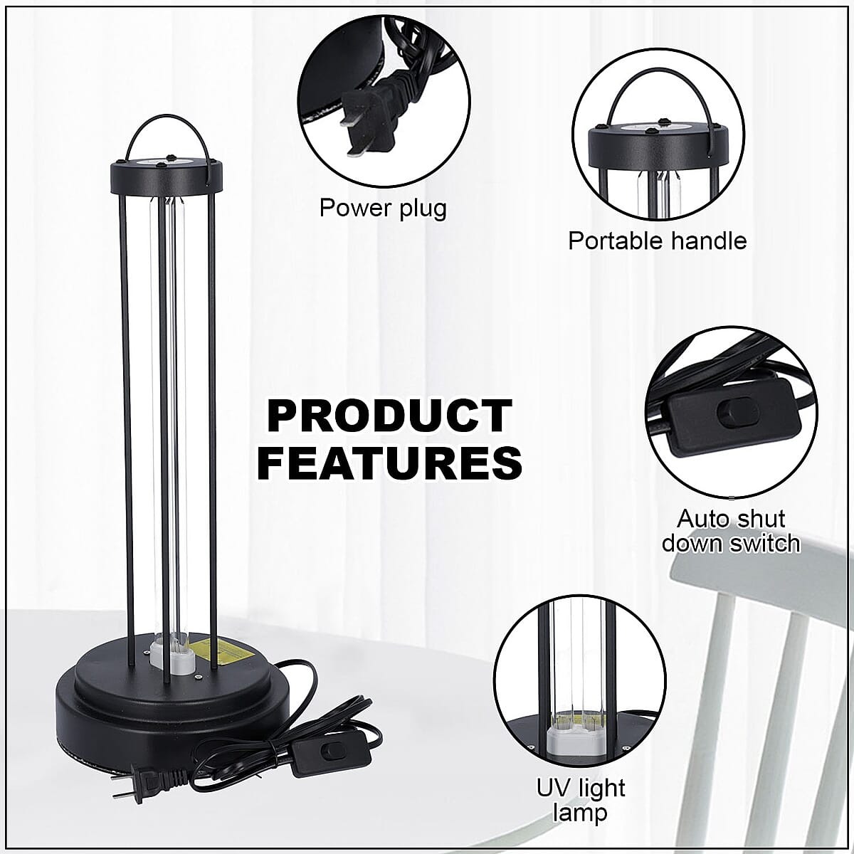 Smart UV Disinfection Lamp with Ozone Function & Remote Control image number 2