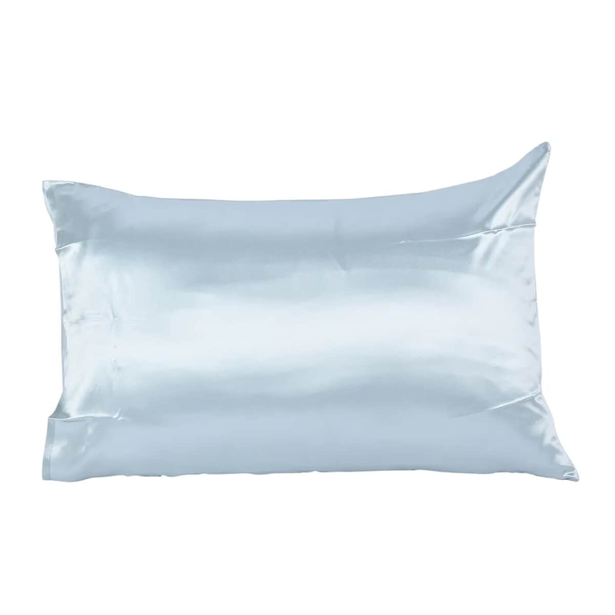 Symphony Home Blue 100% Mulberry Silk Pillowcase Infused with Hyaluronic Acid & Argan Oil - Full, Pillow Protectors, Pillow Cover, Cushion Cover, Pillow Shams, Pillow Case Covers image number 0