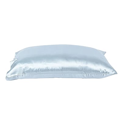 Symphony Home Blue 100% Mulberry Silk Pillowcase Infused with Hyaluronic Acid & Argan Oil - Full, Pillow Protectors, Pillow Cover, Cushion Cover, Pillow Shams, Pillow Case Covers
