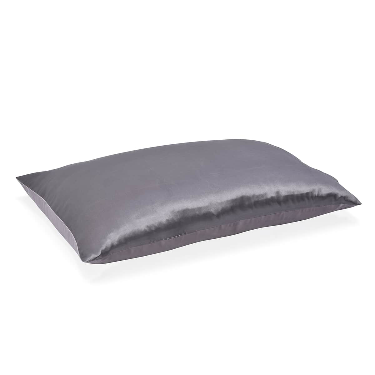SYMPHONY HOME Gray 100% Mulberry Silk Pillowcase Infused with Hyaluronic Acid & Argan Oil - Full , Pillow Protectors , Pillow Cover , Cushion Cover , Pillow Shams , Pillow Case Covers image number 0