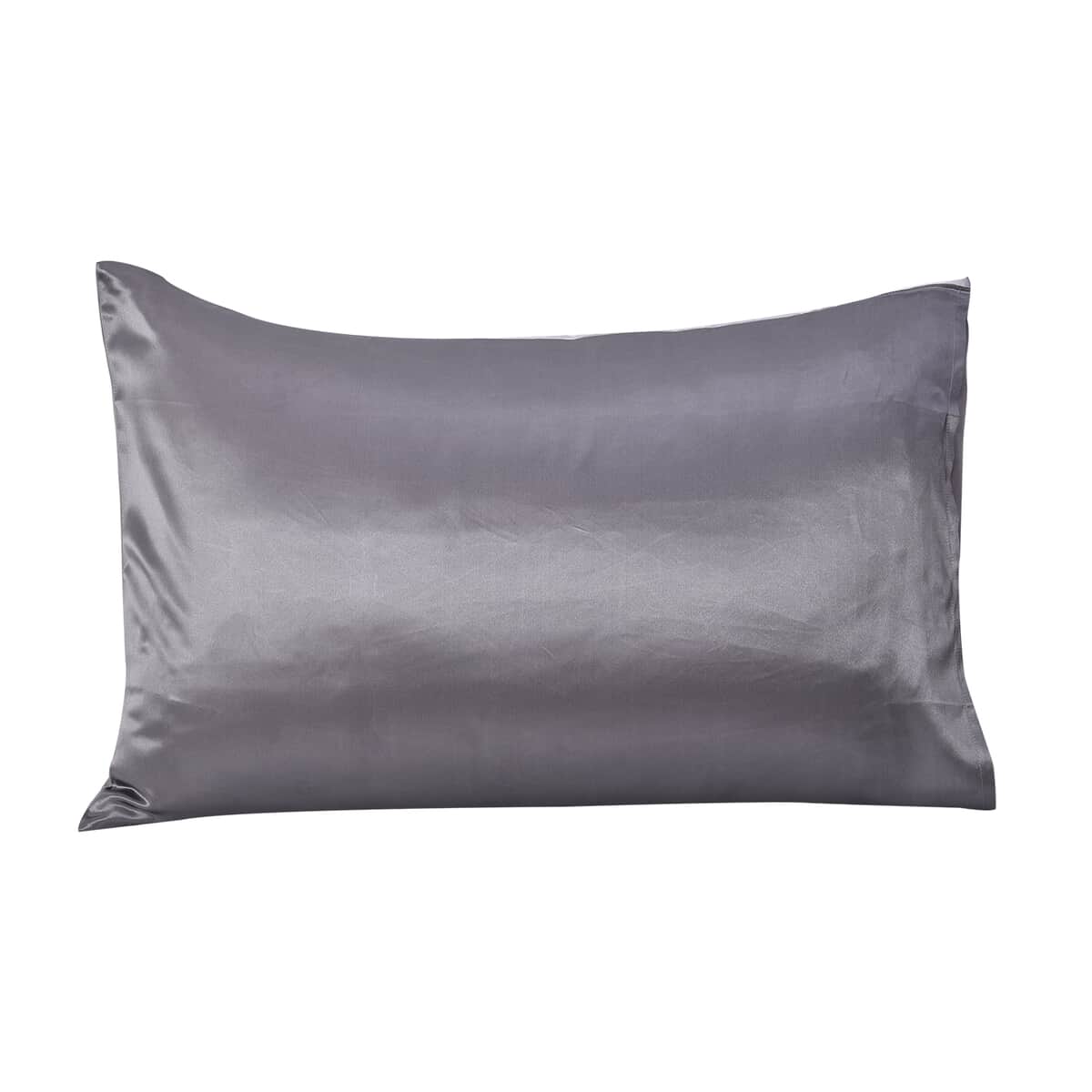 SYMPHONY HOME Gray 100% Mulberry Silk Pillowcase Infused with Hyaluronic Acid & Argan Oil - Full , Pillow Protectors , Pillow Cover , Cushion Cover , Pillow Shams , Pillow Case Covers image number 2