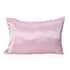 Symphony Home Pink 100% Mulberry Silk Pillowcase Infused with Hyaluronic Acid & Argan Oil - Queen, Pillow Protectors, Pillow Cover, Cushion Cover, Pillow Shams, Pillow Case Covers image number 0