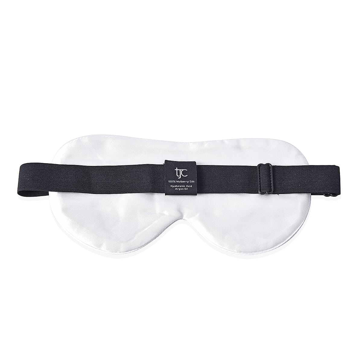 SYMPHONY HOME Ivory 100% Mulberry Silk Eye Mask Infused with Hyaluronic Acid & Argan Oil image number 1
