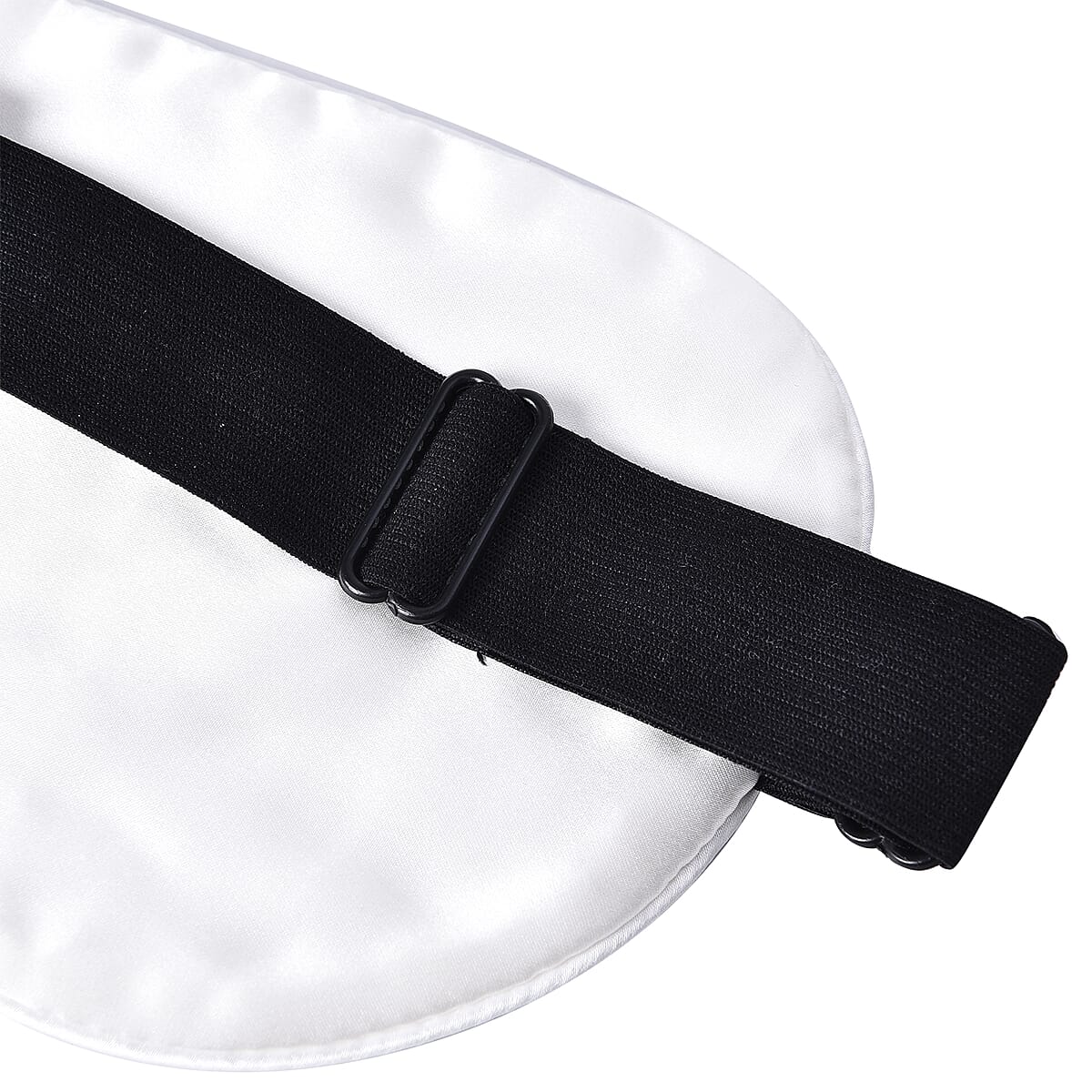 SYMPHONY HOME Ivory 100% Mulberry Silk Eye Mask Infused with Hyaluronic Acid & Argan Oil image number 2