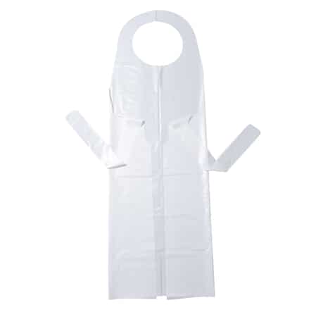White Disposable Apron 20pk image number 1