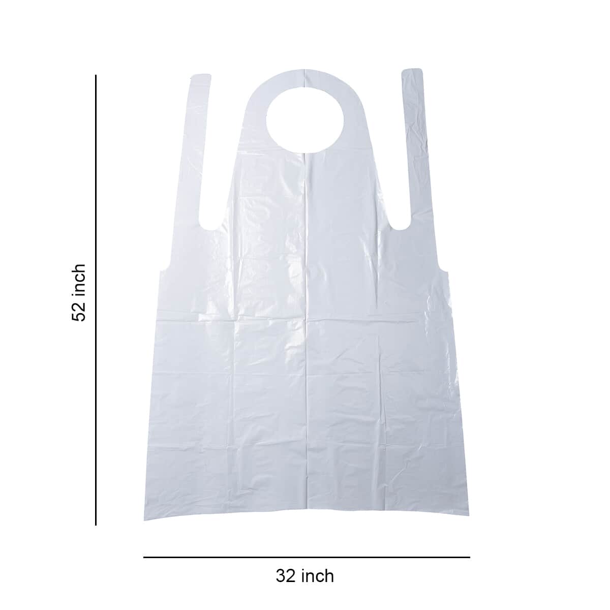 White Disposable Apron 20pk image number 5