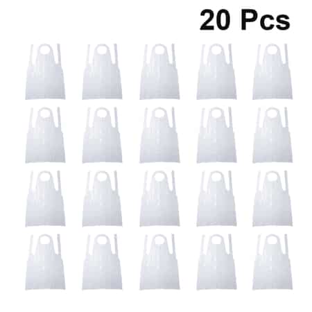 White Disposable Apron 20pk image number 6