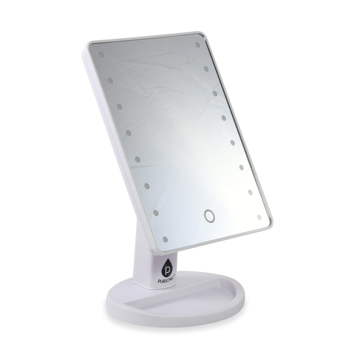 Pursonic Pursonic LED Dimmable Touch Vanity Makeup Mirror with Detachable 5X Mirror in White Pursonic Pursonic LED Dimmable Touch Vanity Makeup Mirror with Detachable 5X Mirror in White