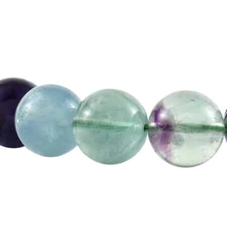 Multi Fluorite Beaded Stretch Bracelet 225.00 ctw image number 1