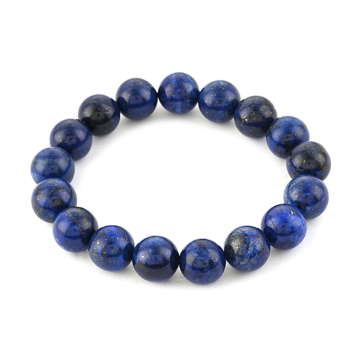 Lapis Lazuli Beaded Stretch Bracelet 240.00 ctw